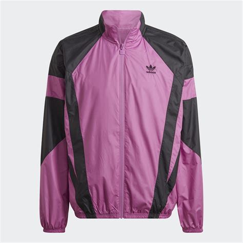 adidas originals jacket black violet